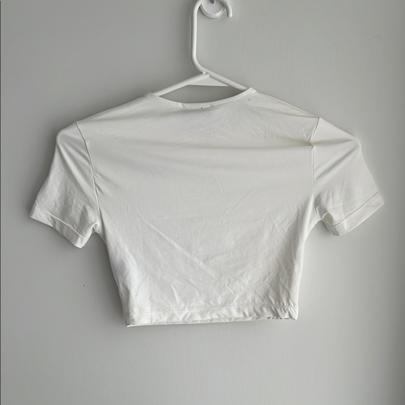 White Crop Top - Picture 3 of 3